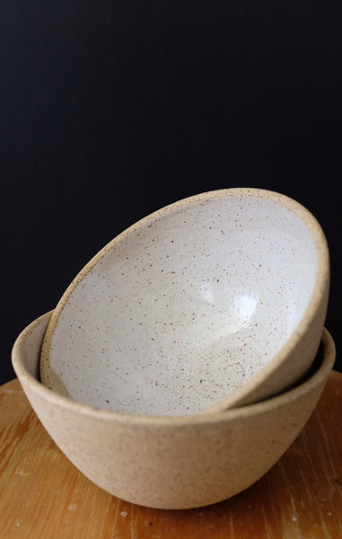 Raw Speckled Soup Bowl