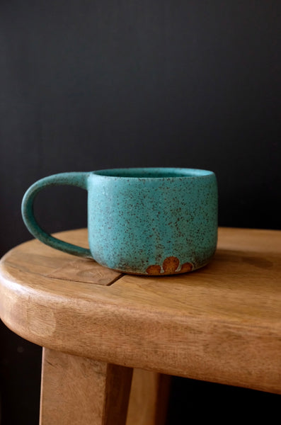 Turquoise Speckled Mug