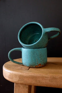 Turquoise Speckled Mug